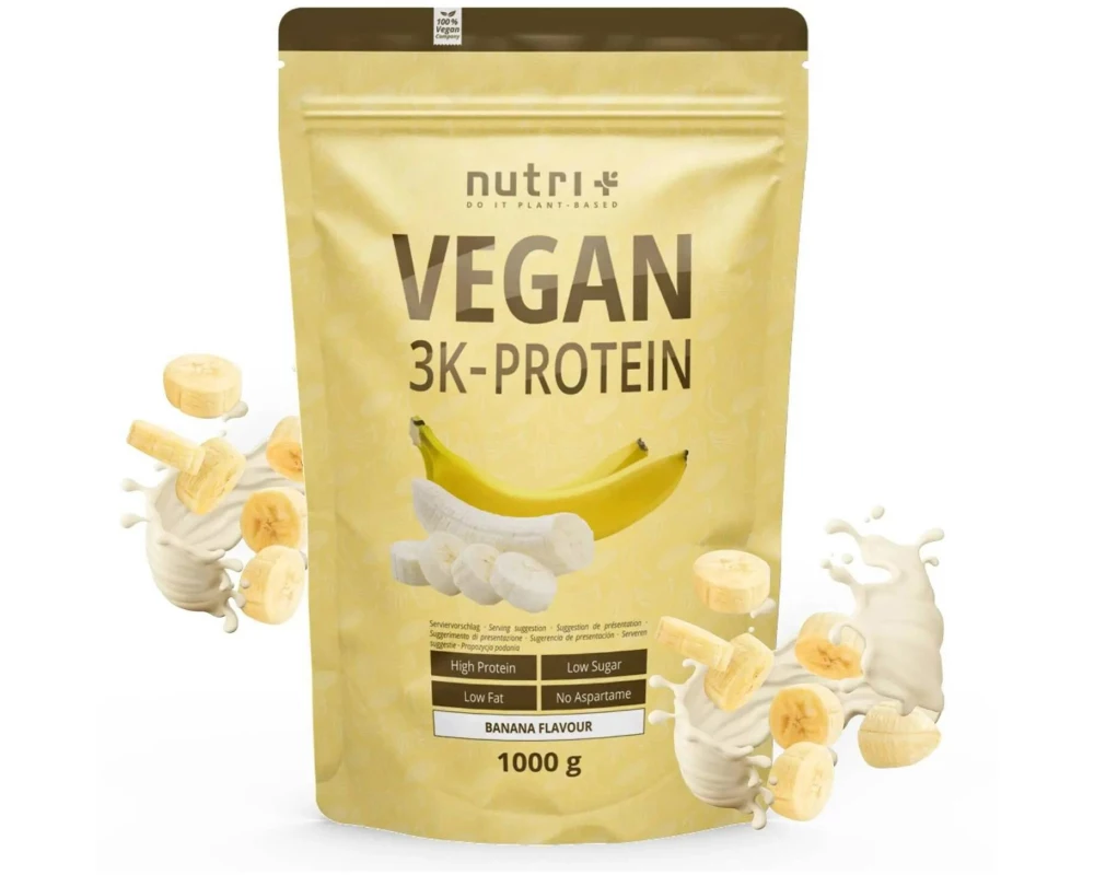 Nutri+ Pulver Vegan 3K Protein Banane 1000 g