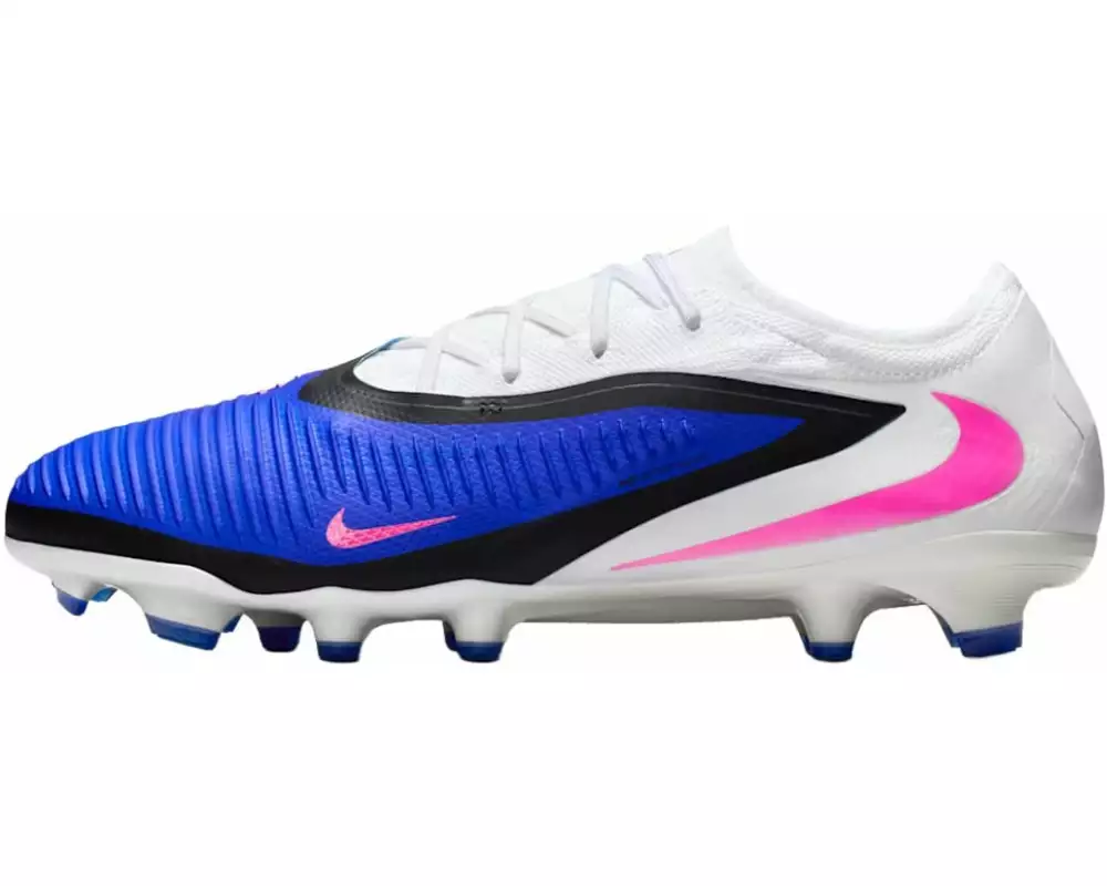NIKE Fussballschuhe Phantom 6 Low Pro FG Blau/Pink/Weiss, 42