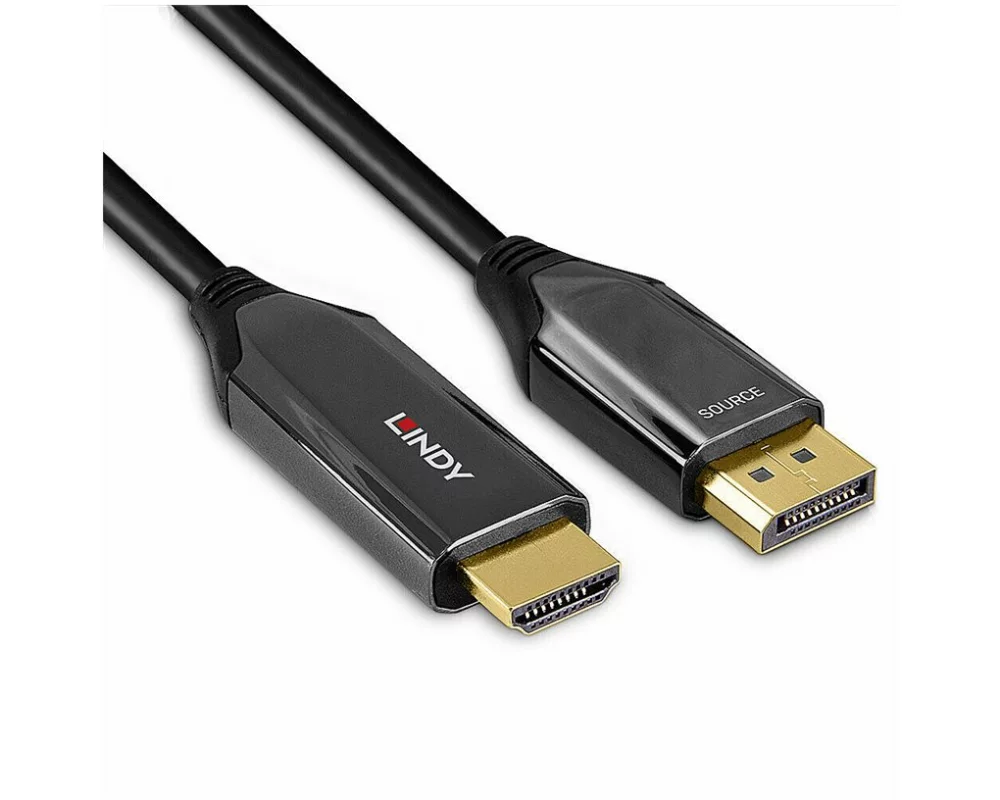LINDY 2m Active DisplayPort 1.4, to HDMI