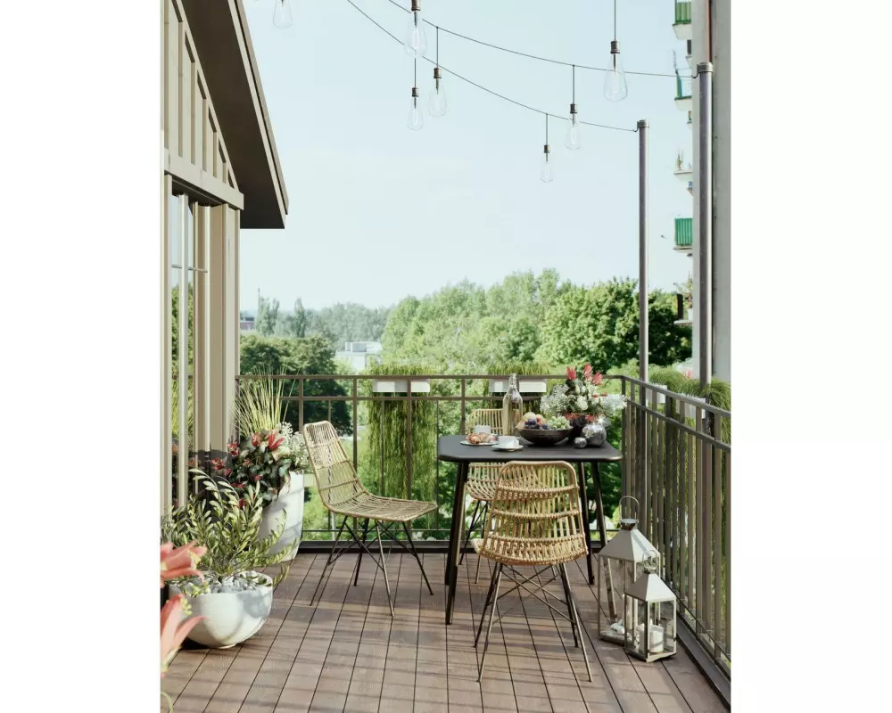 Kare Laterne Giardino 4-teilig, 71 cm, Silber