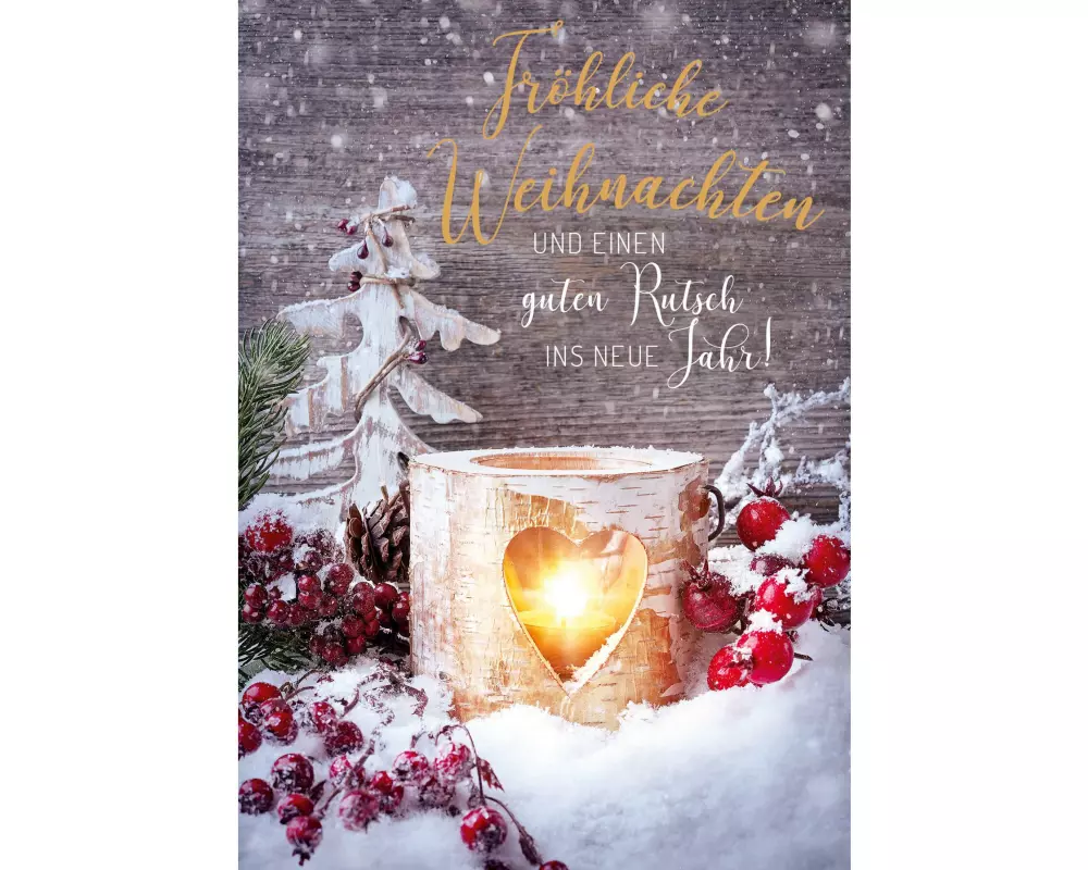 ABC Weihnachtskarten-Set A6, 5 Stück