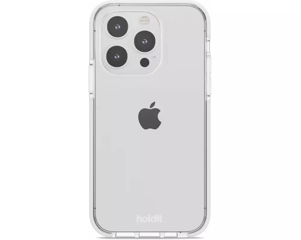 Holdit Back Cover Seethru iPhone 14 Pro Weiss
