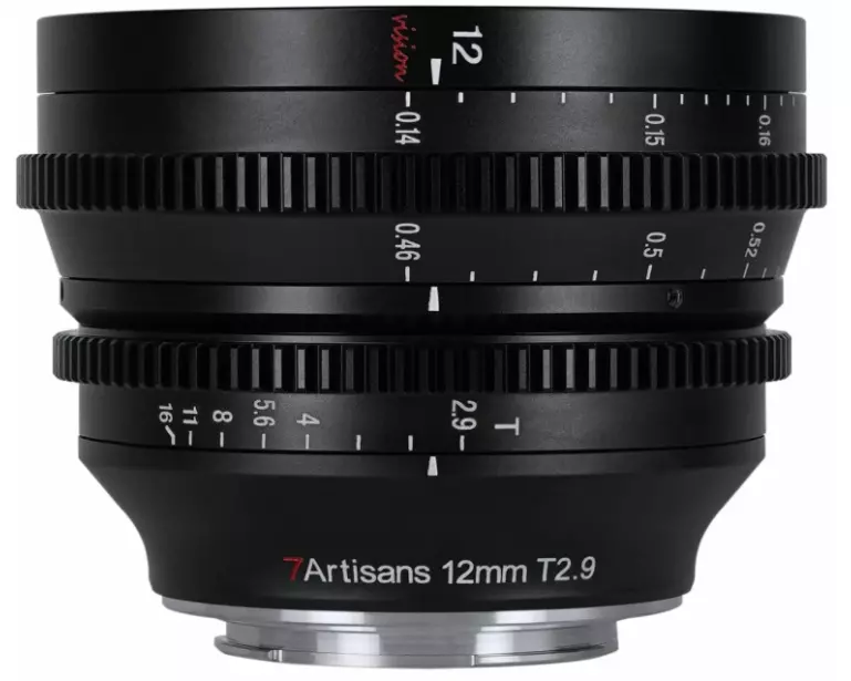 7Artisans Festbrennweite 12mm T/2.9 – L-Mount