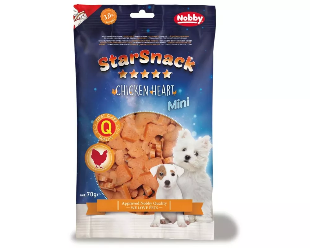 Nobby Leckerli StarSnack MINI Chicken Heart, 70 g