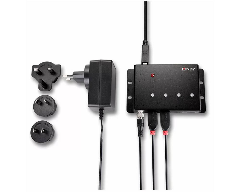 LINDY 4 Port, USB 3.0, Metal Hub