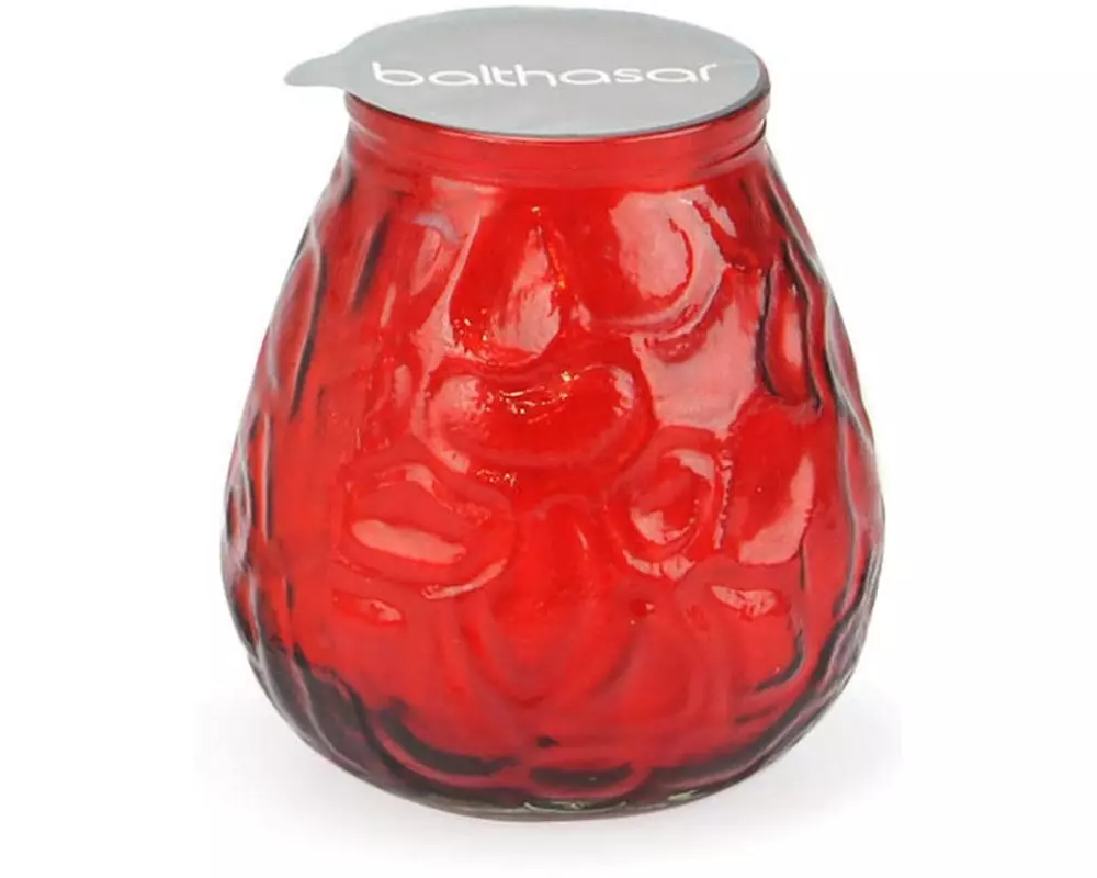 balthasar Kerze im Glas 10 x 10.5 cm, Rot