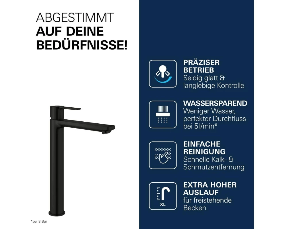 GROHE Lineare New XL-Size Mattschwarz