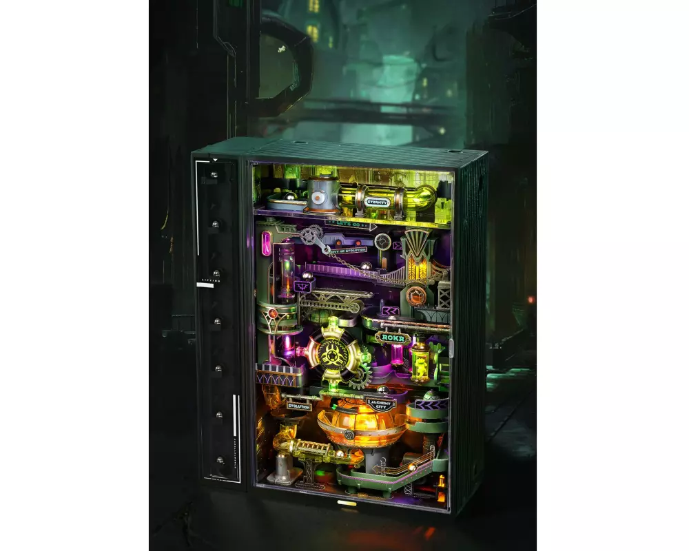 Rolife Bausatz Alchemy City Mechanischer Holzmodellbausatz