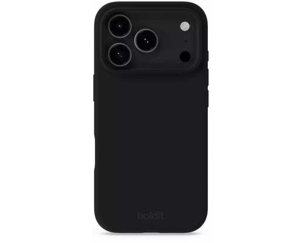 Holdit Back Cover Silicone iPhone 17 Pro Schwarz