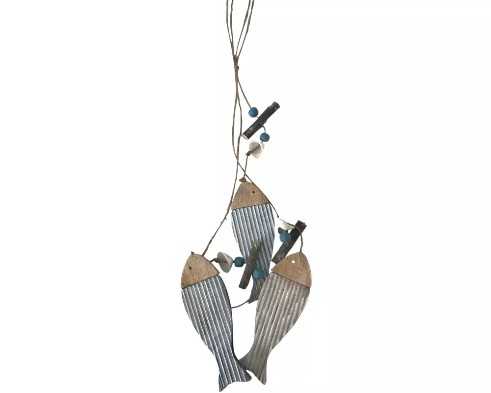 Dameco Wanddekoration Girlande mit Fisch 60 cm