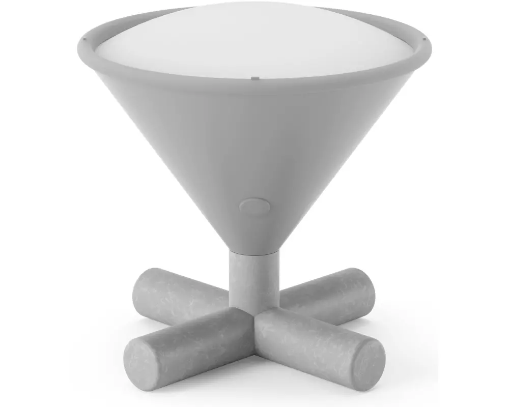 Umbra Tischleuchte Cono Grau