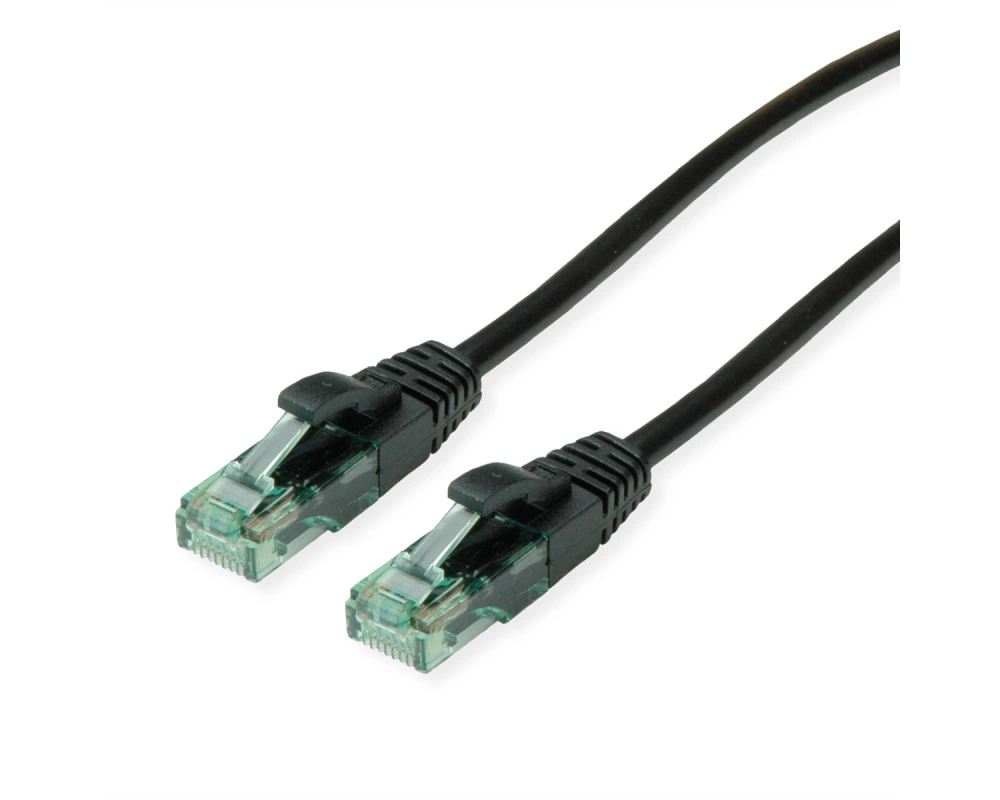 ROLINE RM Patchkabel Cat.6A UTP, schwarz, 7 m