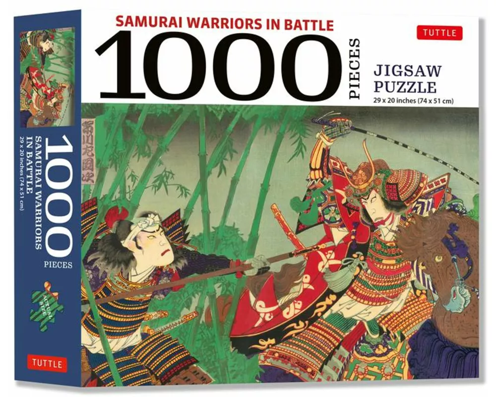 Samurai Warriors in Battle- 1000 Piece Jigsaw Puzzle