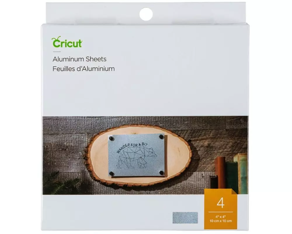 Cricut Metall-Schild Aluminium 10 x 10 cm, 4 Stück