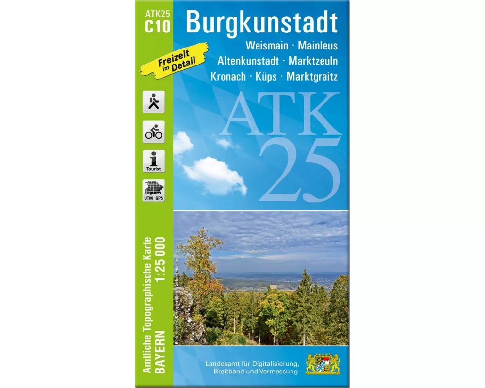 ATK25-C10 Burgkunstadt (Amtliche Topographische Karte 1:25000)