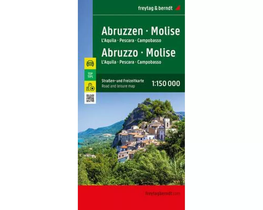 freytag & berndt Straßenkarte Abruzzen - Molise 1:150.000