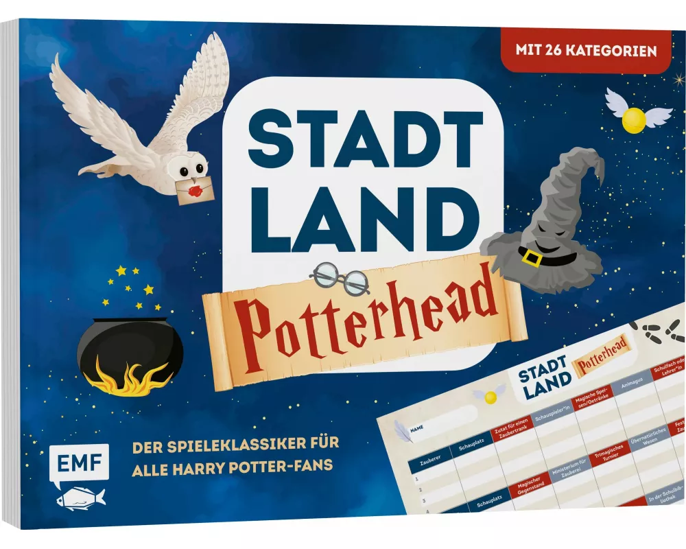 Stadt, Land, ... Das inoffizielle Spiel für Potter-Fans – Der Quiz-Block für alle Fans von Harry Potter und magischen Welten