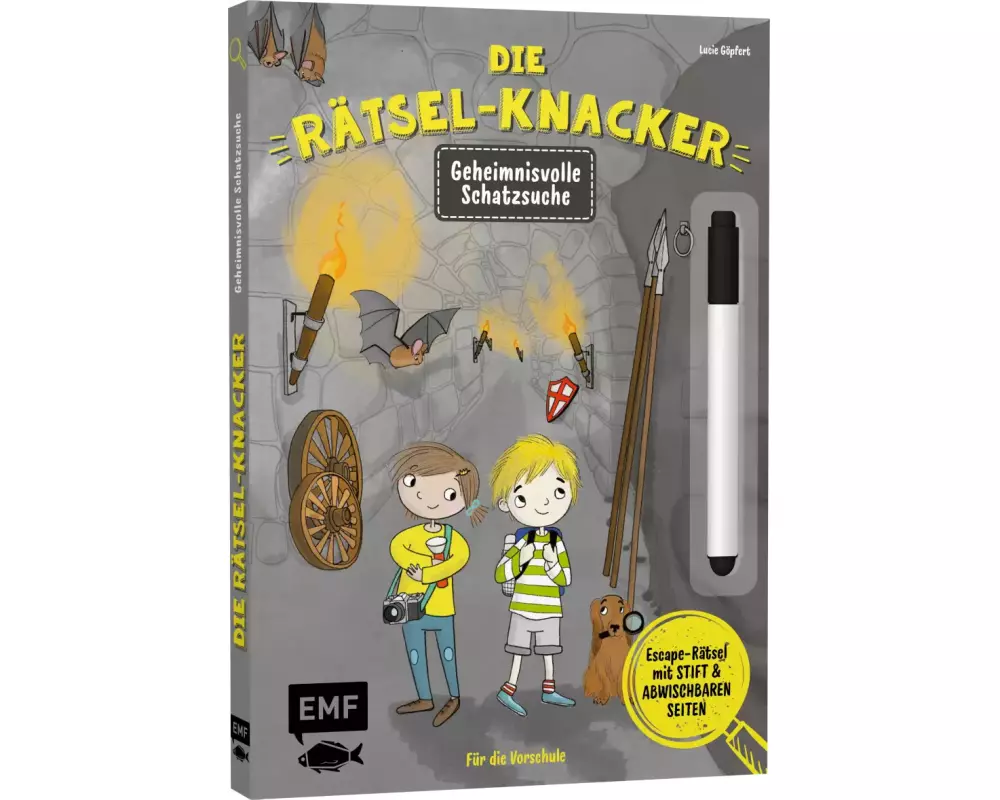Die Rätsel-Knacker – Geheimnisvolle Schatzsuche (Buch mit abwischbarem Stift)