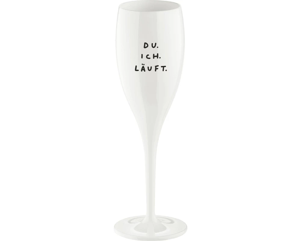 Koziol Sektglas Du ich 100 ml, 1 Stück, Transparent/Weiss