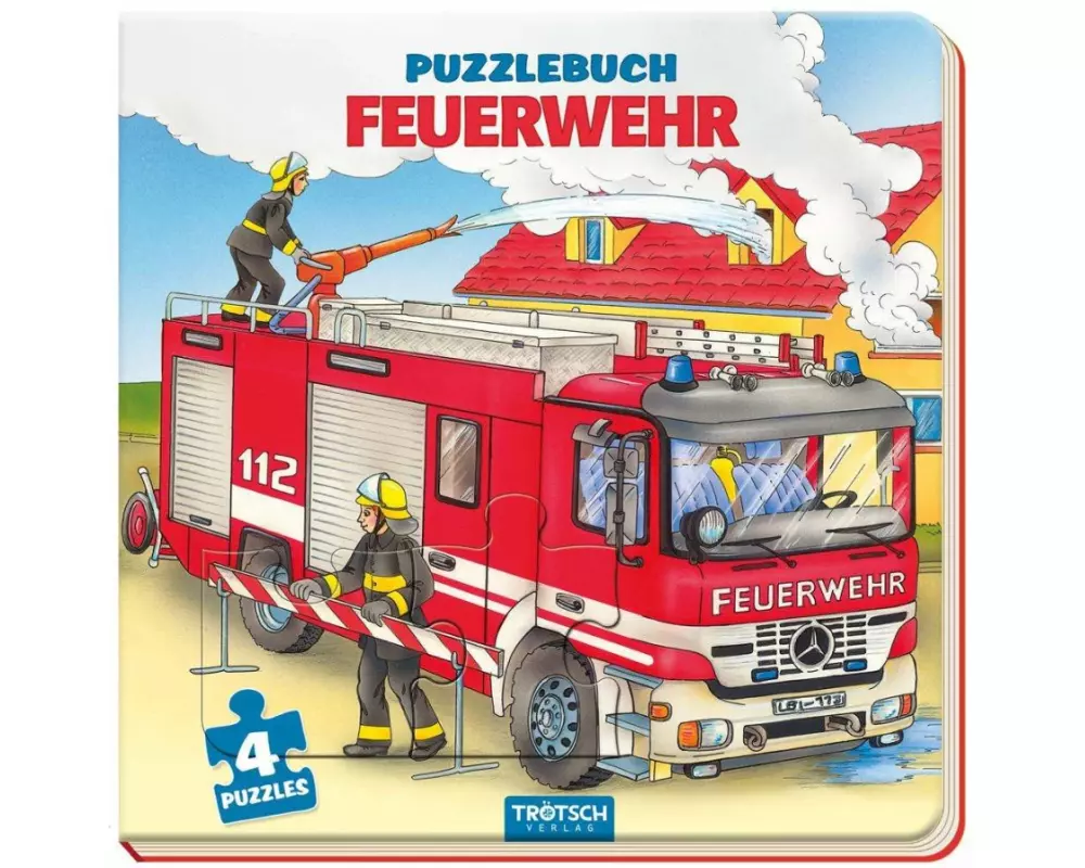 Trötsch Pappenbuch Puzzlebuch Feuerwehr