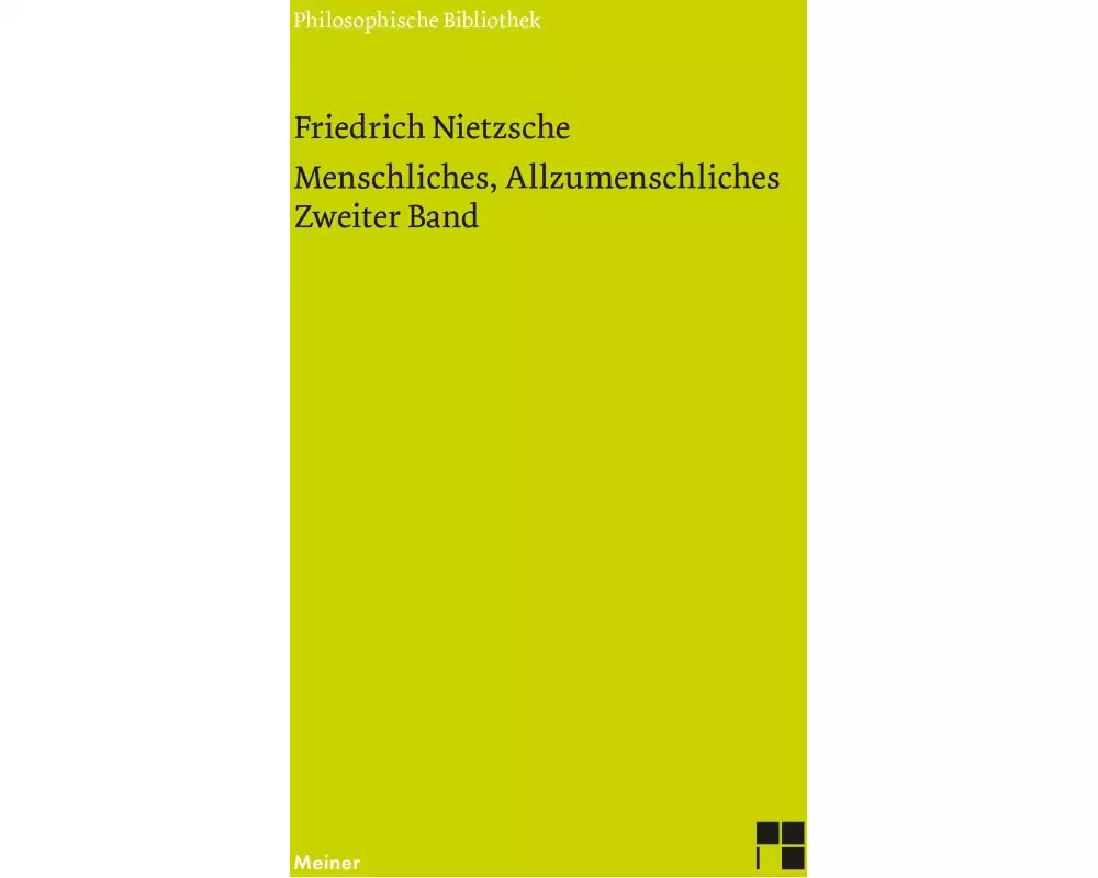 Menschliches, Allzumenschliches 2 (Neue Ausgabe 1886)