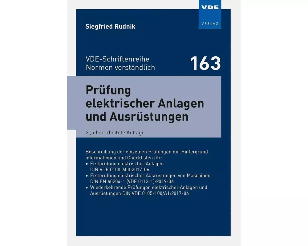 Prüfung elektrischer Anlagen und Ausrüstungen