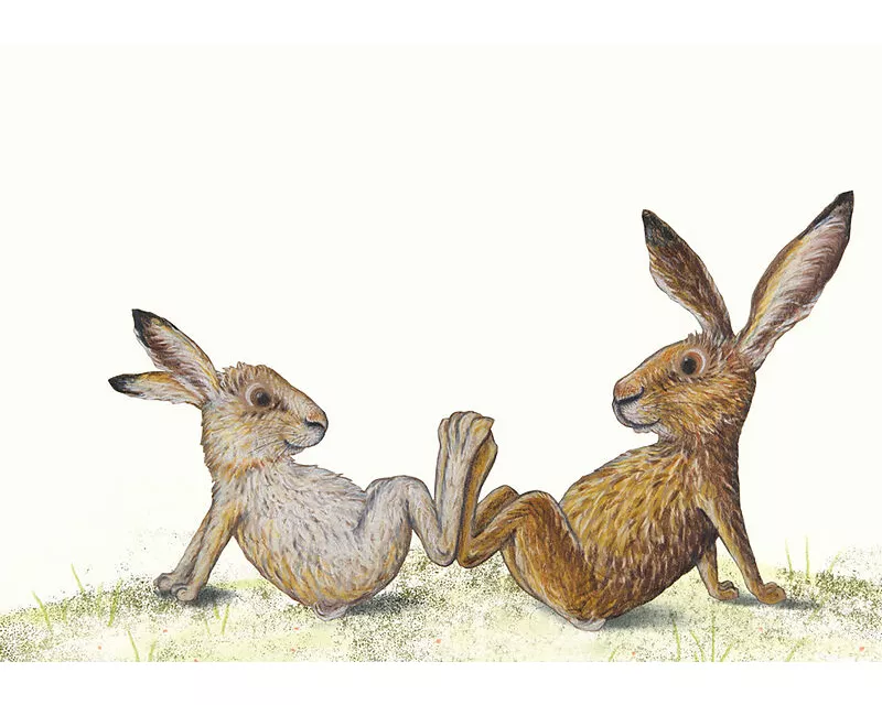 Füßeln Postkarte VE 1=10