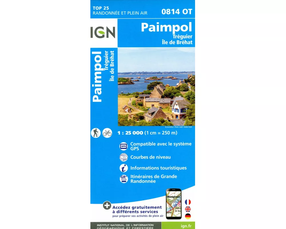 Paimpol Treguier -Ile de Brehat 1:25 000