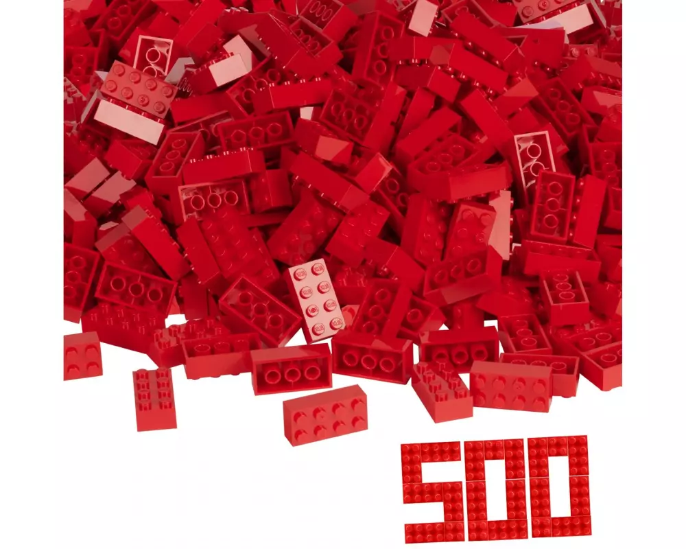 BLOX Bausteine 500 rote 8er Steine lose