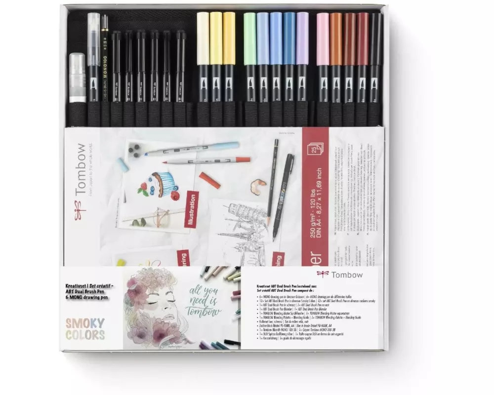 Tombow Fineliner ABT Smoky Colors Set
