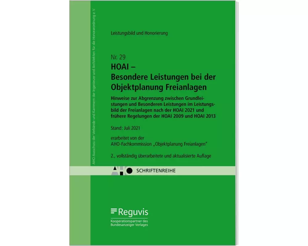 HOAI - Besondere Leistungen bei der Objektplanung Freianlagen