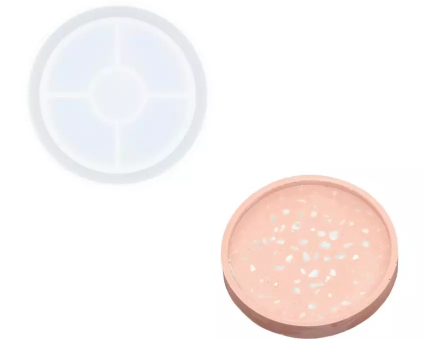 Jesmonite Giessform Untersetzer, Ø 8 cm