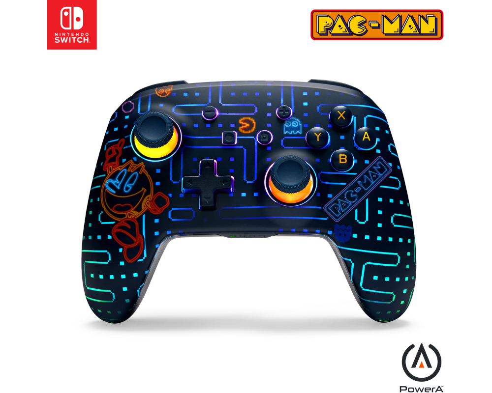 Power A Verbesserter kabelloser Controller – PAC-MAN Neon Arcade