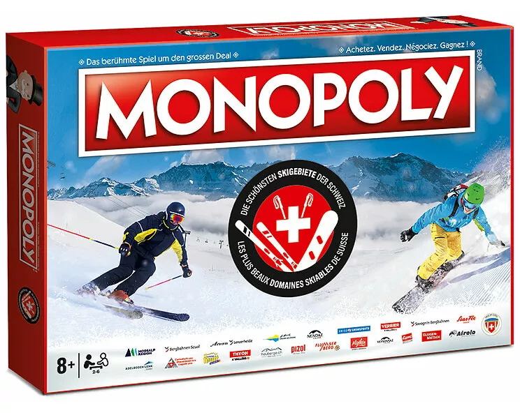 Monopoly Die schönsten Skigebiete der Schweiz