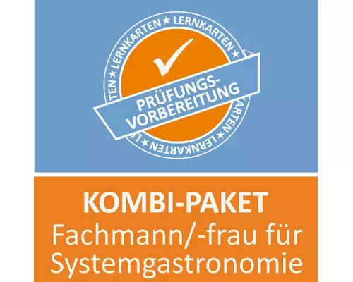 AzubiShop24.de Kombi-Paket Lernkarten Fachmann für Systemgastronomie