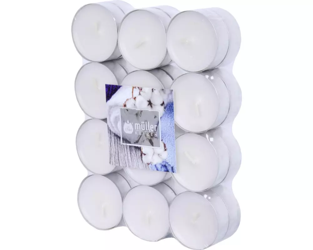 müller Kerzen Duftkerze Soft Cotton 24 Stück