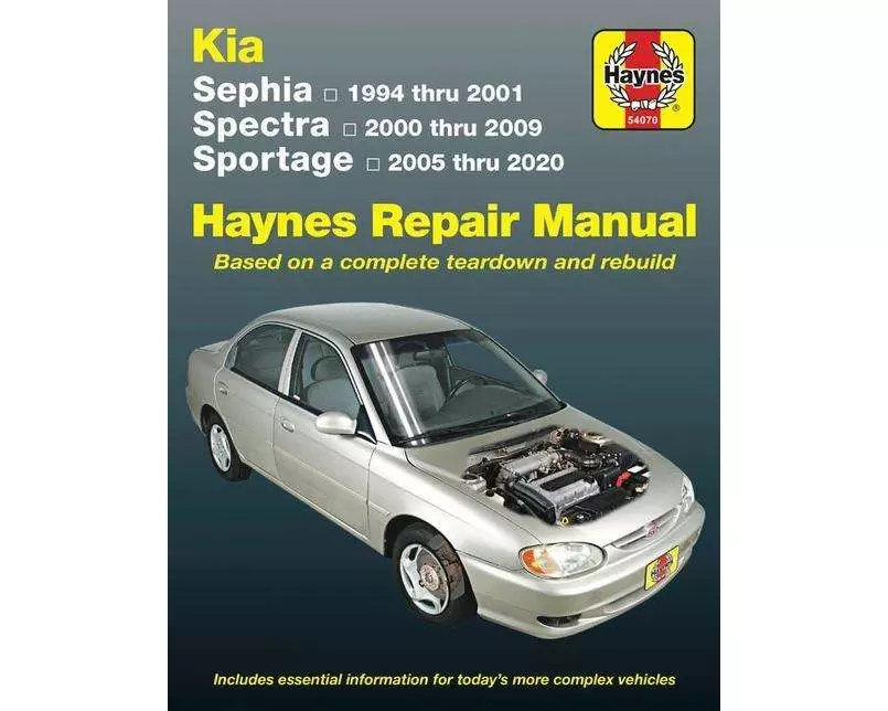 Kia Sephia, Spectra & Sportage covering Sephia (94-01), Spectra (00-09) & Sportage (05-20)