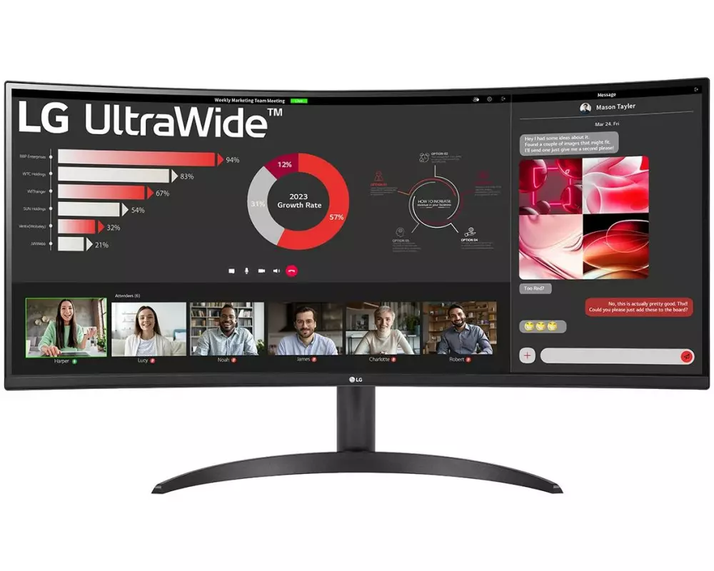 LG Monitor 34WR50QK-B