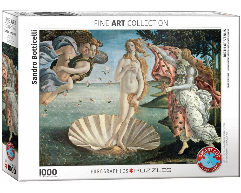 Puzzle 1000 Teile - Botticelli S: Birth of Venus