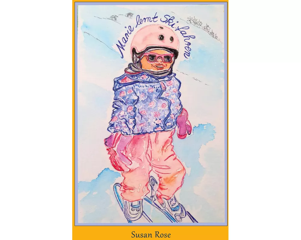 Marie lernt Skifahren