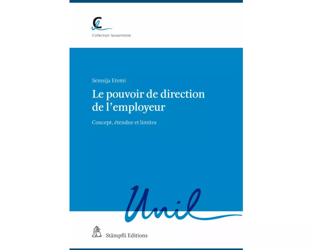 Le pouvoir de direction de l’employeur