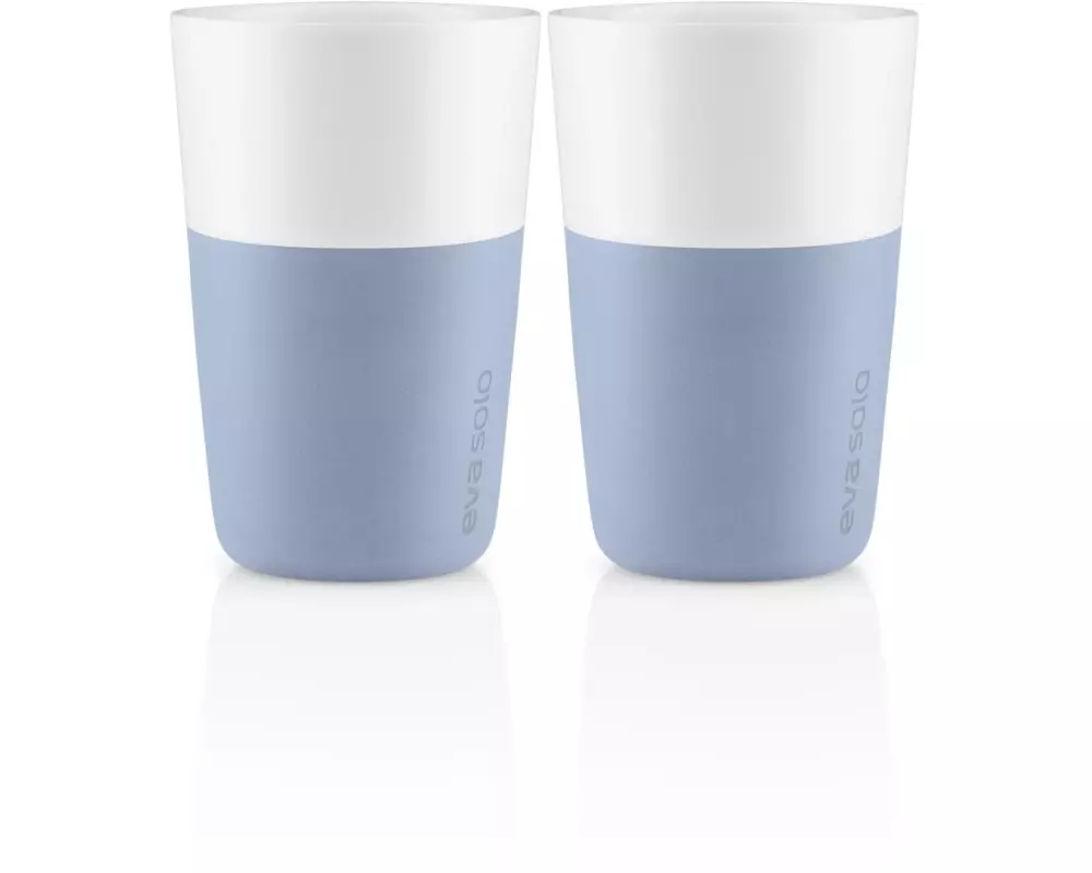 Eva Solo Latte Macchiato Becher 360 ml, 2 Stück, Blau/Weiss