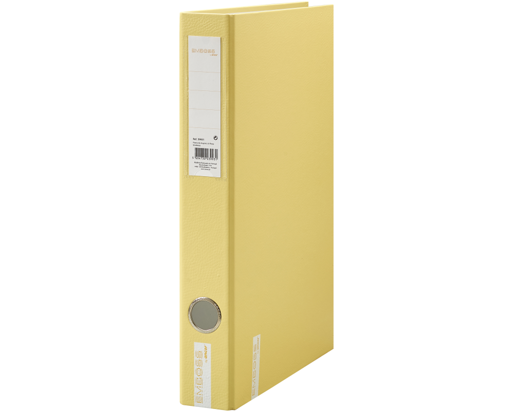 ANCOR Ringbuch Emboss 4cm 84849 gelb 2-Ring A4