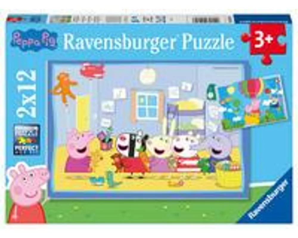 Kinderpuzzle 2x12 Teile - Peppa Wutz - Peppas Abenteuer