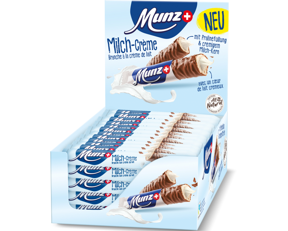 MUNZ Schokoladenriegel 01709 Milch-Crème 40x46g
