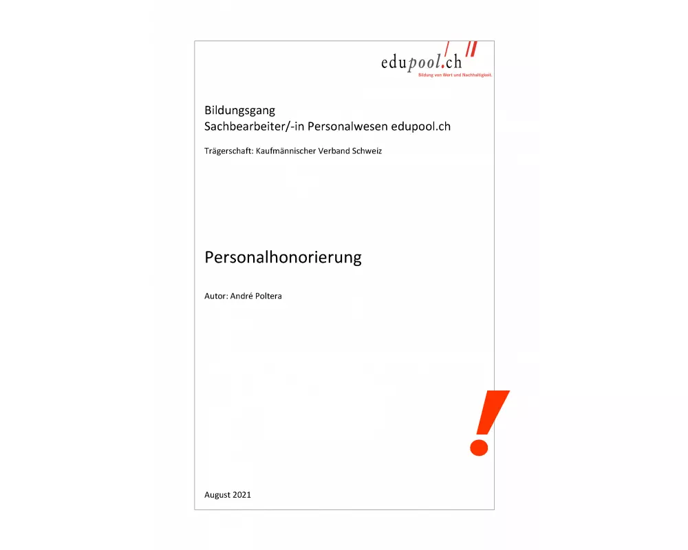 Modul Personalhonorierung (neues Modell)