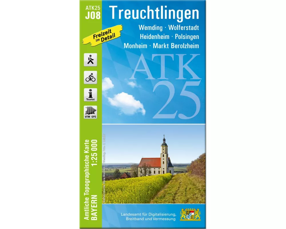 ATK25-J08 Treuchtlingen (Amtliche Topographische Karte 1:25000)