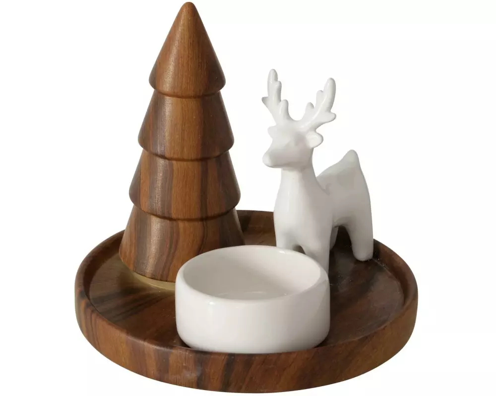 Boltze Teelichthalter Skando Keramik, 12 x 13 cm