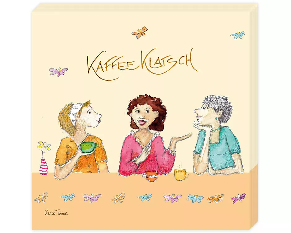 Cocktailserviette. Kaffeeklatsch