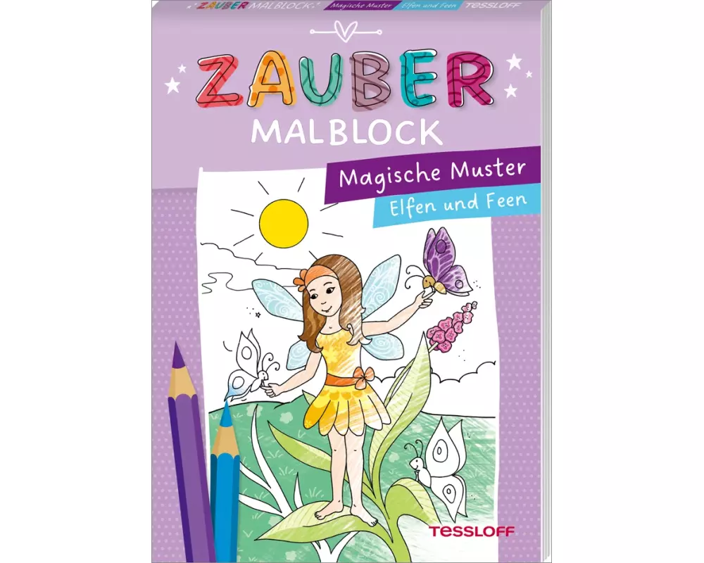 Zaubermalblock. Magische Muster. Elfen und Feen